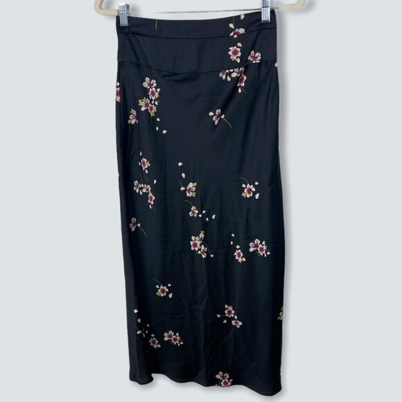 NWT Free People Bias Cut Floral Skirt Fallen Petal Size 6 Bohemian Boho MIdi New - Picture 5 of 9